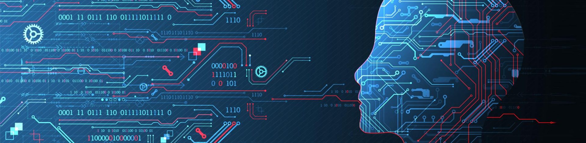 EB-1 Immigration Attorney Article Header Graphic - Brain with digital data concept.
