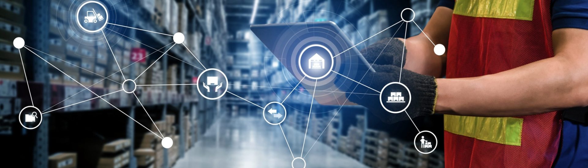 Warehouse worker using cybersecurity tools developed by NIW Approval for cybersecurity professional.