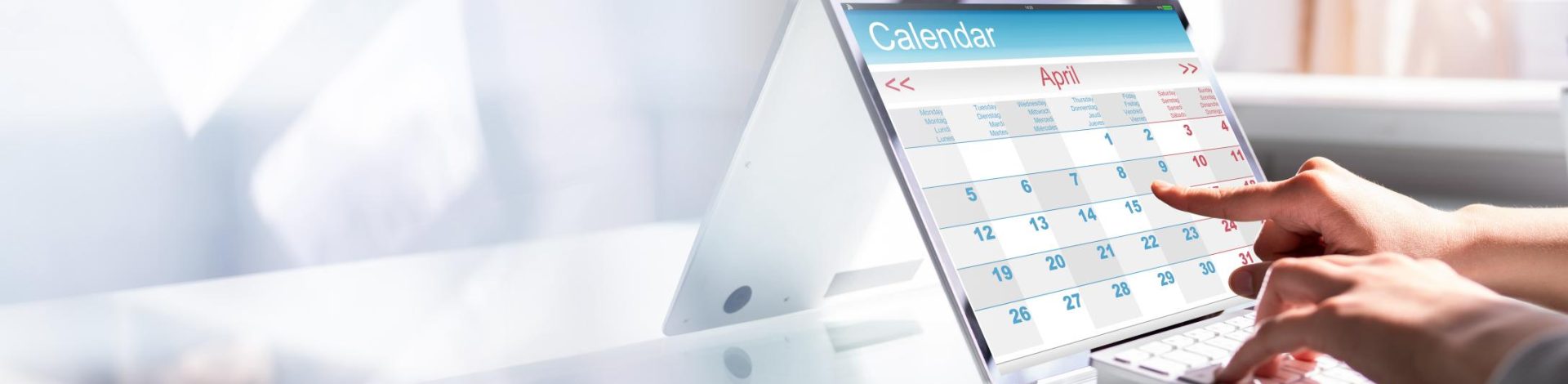 NIW applicant, working with U.S. immigration attorney, Jason Crofts, looking at calendar.